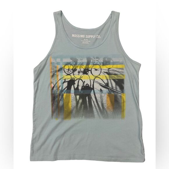 Mossimo Supply Co Tank Top Mens XL Graphic Print Summer T-Shirt - Picture 1 of 7